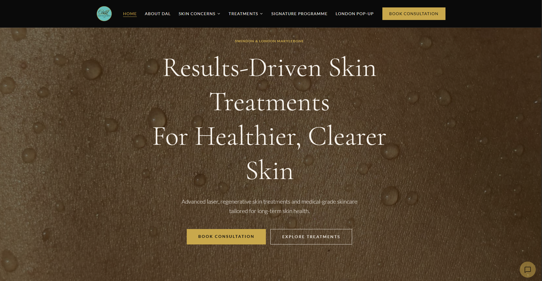 Dauphine Aesthetics Lab website