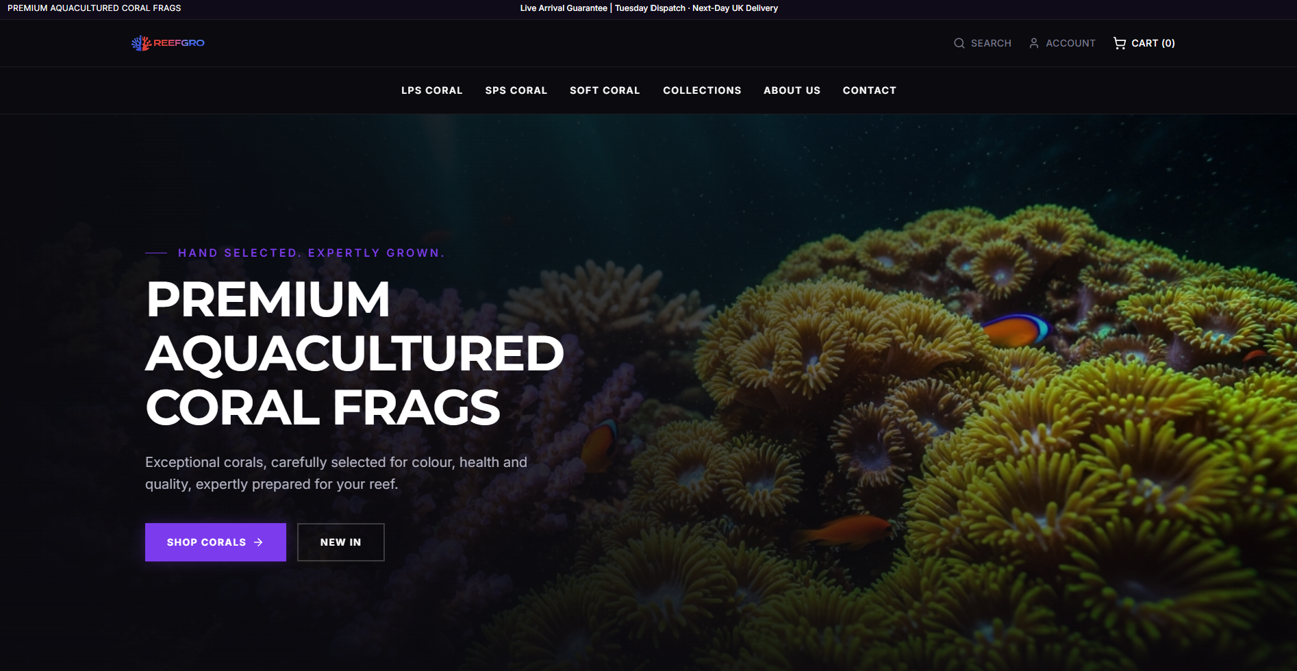 ReefGro website