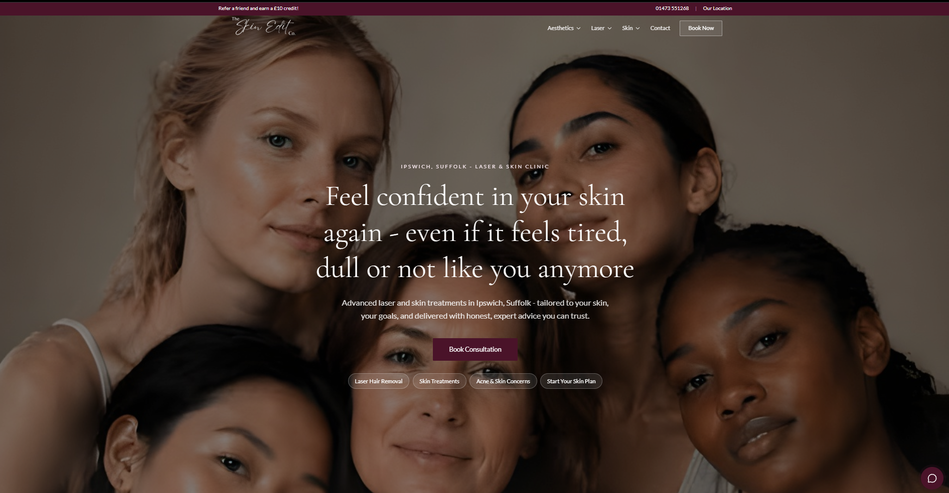 The Skin Edit Co website